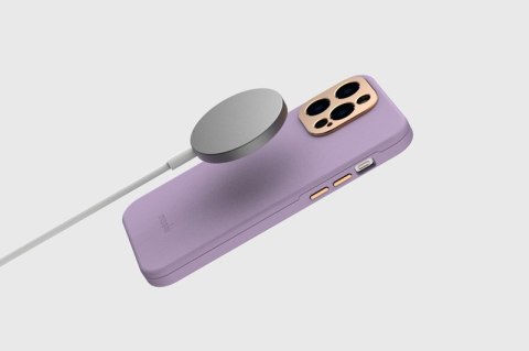 ND38_99MO088422 Moshi Napa Slim MagSafe - Skórzane etui iPhone 14 Plus (Lavender Purple)