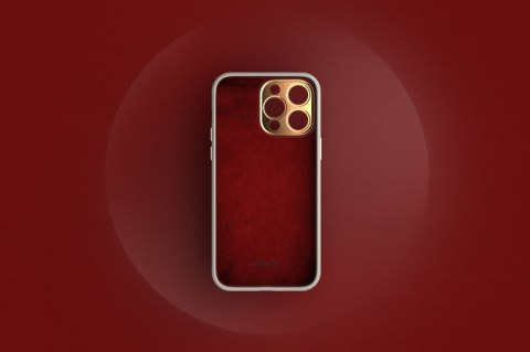 ND38_99MO088422 Moshi Napa Slim MagSafe - Skórzane etui iPhone 14 Plus (Lavender Purple)