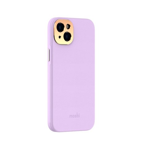 ND38_99MO088422 Moshi Napa Slim MagSafe - Skórzane etui iPhone 14 Plus (Lavender Purple)