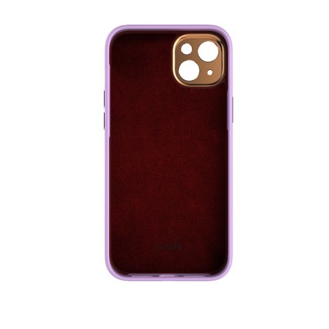 ND38_99MO088422 Moshi Napa Slim MagSafe - Skórzane etui iPhone 14 Plus (Lavender Purple)