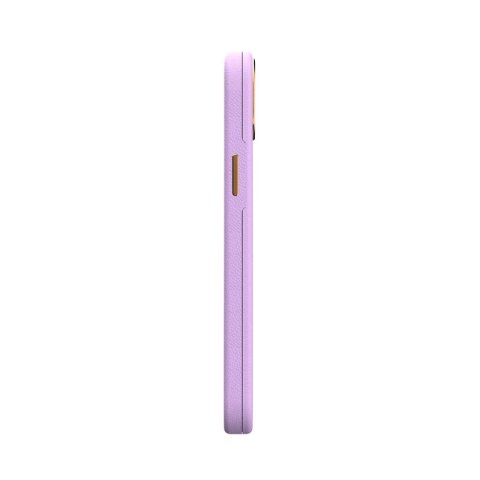ND38_99MO088422 Moshi Napa Slim MagSafe - Skórzane etui iPhone 14 Plus (Lavender Purple)