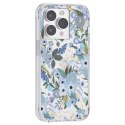 ND38_RP049230 Rifle Paper Clear - Etui iPhone 14 Pro (Garden Party Blue)