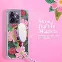 ND38_RP049234 Rifle Paper Clear MagSafe - Etui iPhone 14 Pro zdobione złotem (Rose Garden)