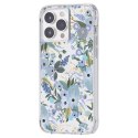 ND38_RP049320 Rifle Paper Clear - Etui iPhone 14 Pro Max (Garden Party Blue)