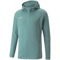 ND05_K14592-S 657383 34 Bluza męska Puma teamFINAL Casuals Hooded Jkt zielona 657383 34 r.S