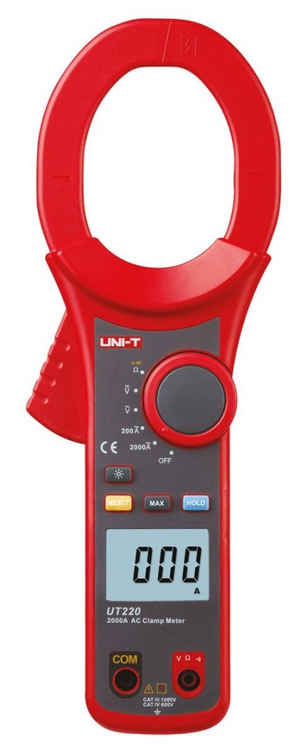 Miernik cęgowy 2000A AC model UT220