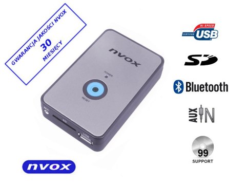 Zmieniarka cyfrowa emulator MP3 USB SD BMW 12PIN BT... (NVOX NV1080B BT BMW 12PIN)