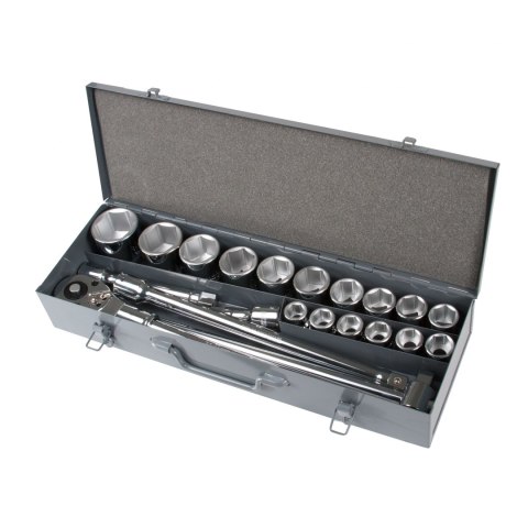 Zestaw 21 szt nasadek cv 3/4", 19-50mm proline