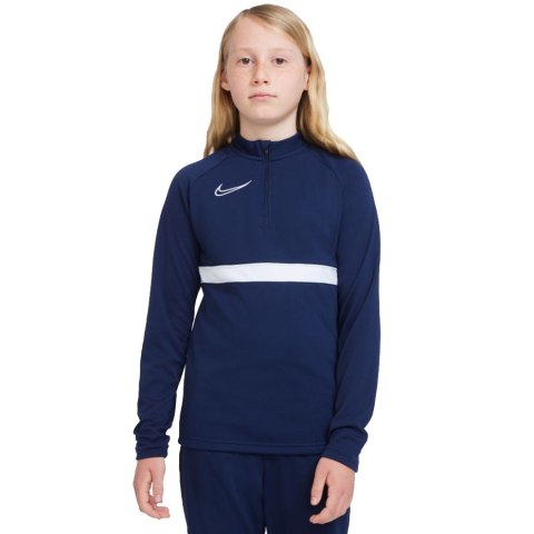 ND05_K11444-S CW6112 451 Bluza dla dzieci Nike Academy 21 Dril Top granatowa CW6112 451 r.S