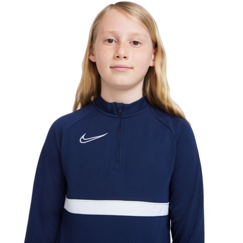 ND05_K11444-S CW6112 451 Bluza dla dzieci Nike Academy 21 Dril Top granatowa CW6112 451 r.S