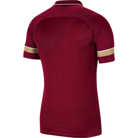 ND05_K13319-XS CW6106 677 Koszulka dla dzieci Nike Dri-FIT Academy 21 Polo SS bordowa CW6106 677 r.XS