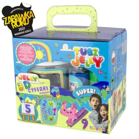 TUBAN-Zestaw Tubi Jelly 6kol+m.akw.Cyferki 33316.