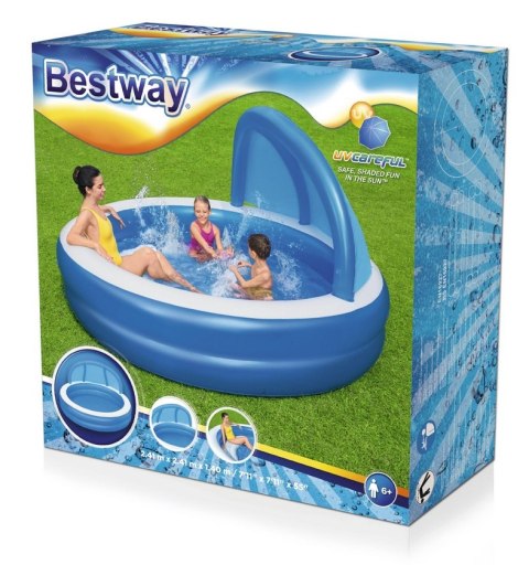 Basen dmuchany+daszek 241x241x140 B54337 84125 /12 BESTWAY