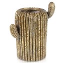 Osłonka na Doniczkę Ogrodowa Dekoracyjna Złota Kaktus VILDE 34,5 cm