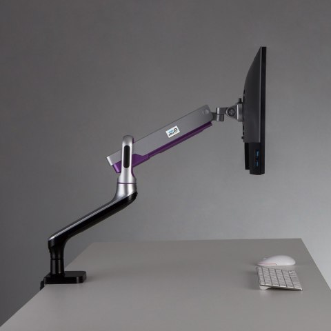 Uchwyt do monitora Ergo Office, premium ze sprężyną gazową, podwójne ramię 17"-32" 9 kg, ER-436