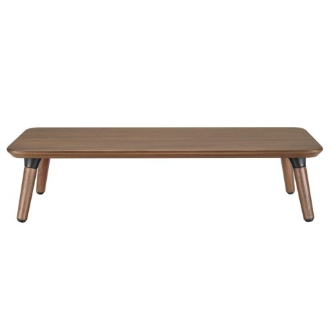 Drewniana podstawka pod monitor / laptop Maclean, (500x240x120mm), kolor czarny orzech, max. 20kg, MC-930