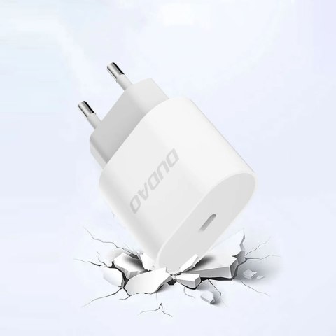 Mała ładowarka sieciowa A14EUC PD 20W USB-C + kabel USB-C - biała