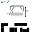 Wielofunkcyjny Stół Campingowy targowy 3 części Składany 100x60 cm Btiuxx