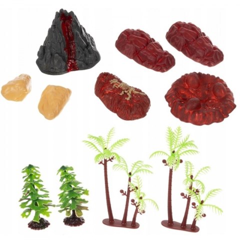 WOOPIE Duży Zestaw Figurki Dinozaury XXL + Mata Prehistoryczny Świat