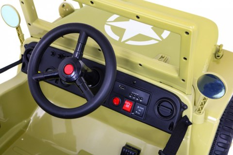 ND28_13419_PA_JH-103_BEZ Pojazd Retro Wojskowy Beżowy