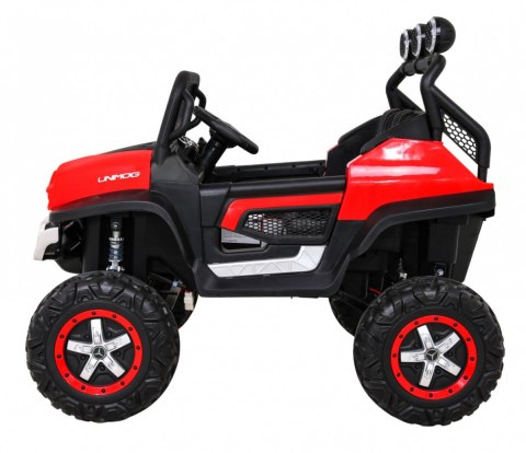 ND28_13126_PA_JL199_CR Pojazd Mercedes BENZ UNIMOG Czerwony