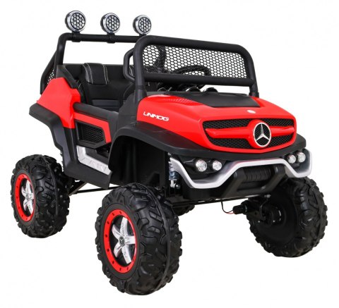 ND28_13126_PA_JL199_CR Pojazd Mercedes BENZ UNIMOG Czerwony