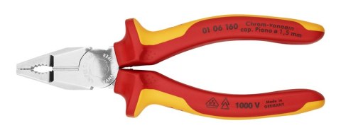 KNIPEX SZCZYPCE UNIWERSALNE VDE 1000V 160MM