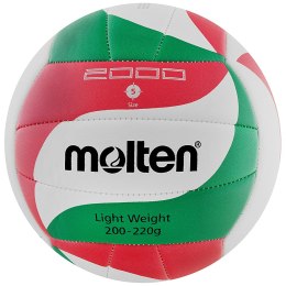 ND05_P0849-5 V5M2000 Piłka siatkowa Molten V5M2000 Light biało-czerwono-zielona r.5