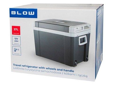 44-213# Lodówka turystyczna samochodowa 37l blow z kółkami