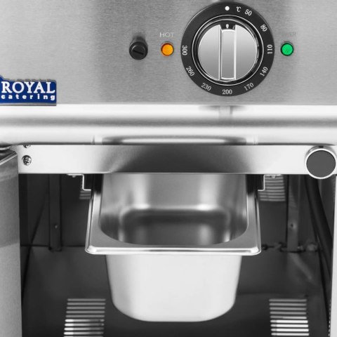 Płyta grillowa grill elektryczny ryflowany z szafką 33.5 x 55 cm 5.4 kW