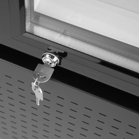 Witryna szafa chłodnicza z podświetlanym panelem reklamowym 360L