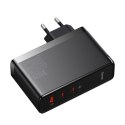 Szybka ładowarka GaN5 Pro 2xUSB-C+USB-A 140W EU - czarna