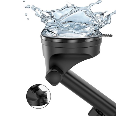 Uchwyt grawitacyjny na smartfona F5N+ z przyssawką na kokpit szybę - czarny