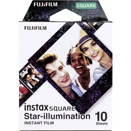 Fujifilm Fujifilm | Instax Square star Illumination Film natychmiastowy (10 pl) | 86 x 72 mm | Rozmiar wydruku: 86 mm x 72 mm, rozmiar ob
