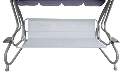 ND28_11103_8011_PAT_CB Huśtawka Ogrodowa Siedzisko Textylina 2x1 WZÓR Brązowa