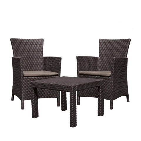 Zestaw mebli ogrodowych Rosario Balcony brązowe