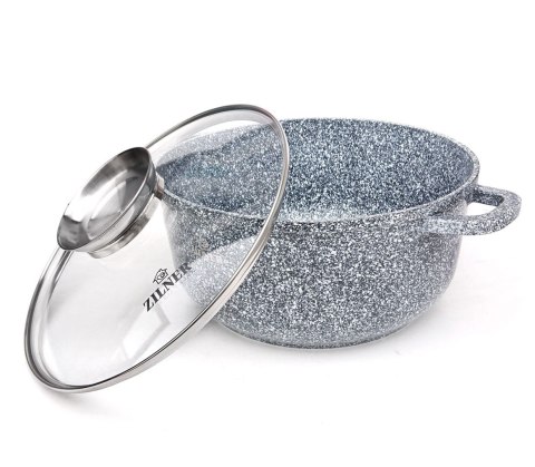 GARNEK MARMUROWY 1.7L 18cm ZILNER GREY ZL-6999
