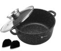 GARNEK Z POWŁOKĄ MARMUROWĄ 1.6L 18cm BRUNBESTE BB-1980