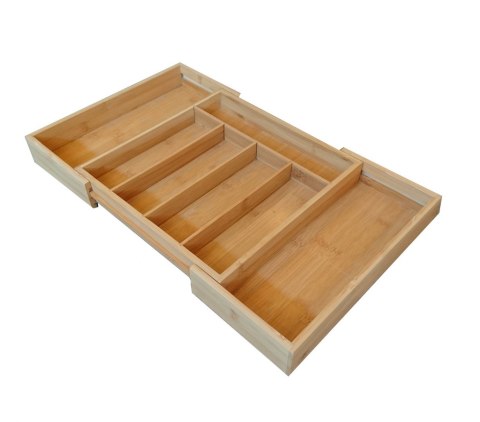 WKŁAD / ORGANIZER DO SZUFLADY NA SZTUĆCE ROZSUWANY 52/31x31cm KRISBERG KS-2546