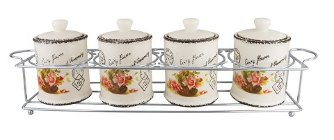 ZESTAW 4 POJEMNIKÓW NA PRZYPRAWY MAESTRO MR-20050-04CS