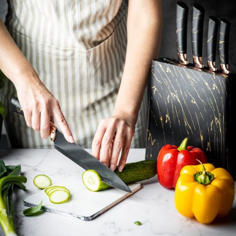 ZESTAW NOŻY KUCHENNYCH W BLOKU 5 EL. KLAUSBERG KB-7768