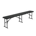 NC3404 SKŁADANA ŁAWKA OGRODOWA 183 CM ANTRACYT NILS CAMP