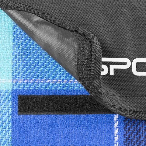 ND05_K13354 Koc piknikowy Spokey Picnic Flannel niebieski 150x180cm 839636