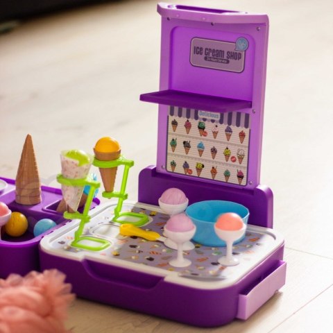 WOOPIE Walizka z Lodami 3w1 Kuchnia Sklepik Lodziarnia Przenośna 62 el.42943