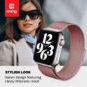 ND38_CRG-40MST-RSP Crong Milano Steel - Pasek ze stali nierdzewnej do Apple Watch 38/40 mm (różowe złoto)
