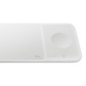 3w1 Ładowarka sieciowa Samsung Trio indukcyjna do telefonu / Galaxy Watch / Buds - biała