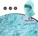 Ciepła kominiarka z futerka zimowa narciarska Arctic Velvet rozmiar M - miętowa
