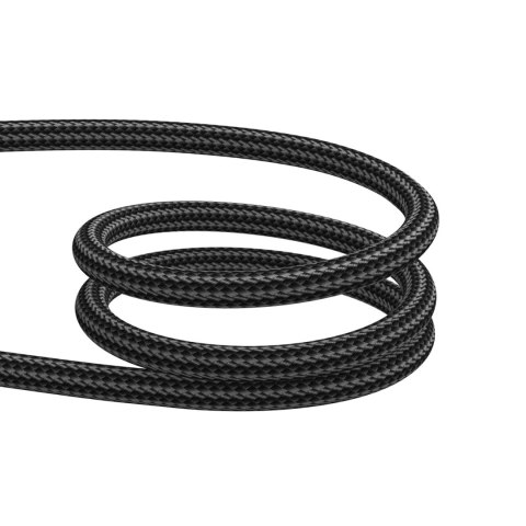 Kabel przewód Crystal-Clear Series 3A USB-A - USB-C 1.2m - czarny