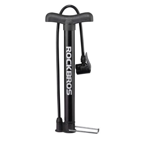 Pompka rowerowa podłogowa 120psi / 8bar końcówki do piłek materacy - czarna