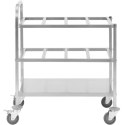 Wózek kelnerski transportowy na 24 pojemniki GN 1/6 do 450 kg